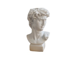 Grande statue grecque de David de style européen Décoration intérieure Figurine en plâtre Sculpture d'art en résine