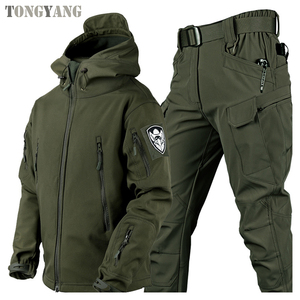 Traje Térmico de Forro Polar para Hombre TONGYANG, <span class=keywords><strong>Ropa</strong></span> de Caza, Uniforme Táctico de Soft Shell para Otoño e Invierno - Product Image 2