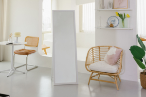 Manufacturers Direct Sales Modern Style Rectangle Floor <b>Mirror</b> High Quality Particle Board with <b>Paper</b> MR-12 - Product Image 5