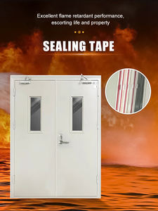 Puerta cortafuego de seguridad de acero inoxidable Odm/Oem de fábrica de 36 años con certificación UL, colores personalizables para entrada externa de casa - Product Image 3