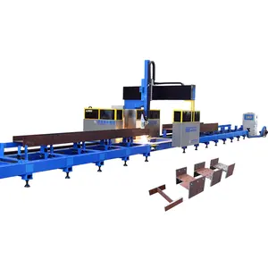 Macchina di perforazione automatica del fascio di H linea di lavorazione secondaria fornitori di macchine per il taglio dell'acciaio di Cnc per la perforazione del fascio di H