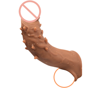 Manchon pénien réutilisable pour adultes, préservatifs, jouets pour hommes, retardateur d'éjaculation, stimulation ponctuelle, <span class=keywords><strong>contraception</strong></span> plus sûre, anneau pénien, extenseur - Product Image 3