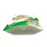 Pochette imprimée personnalisée avec bec de recharge de savon liquide emballage sac de détergent à lessive en plastique avec poignée