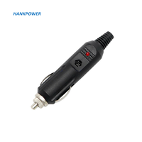 Hot 12-24V 5A Auto Chargeur de voiture Allume-cigare Prise mâle avec LED