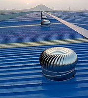 Ventilateur de toit solaire à énergie éolienne en métal de fabrication chinoise / Turbocompresseur de ventilation