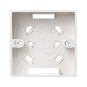 Anh 86*86*34mm Bề mặt gắn tường chuyển đổi hộp PVC chống cháy 86 ổ cắm duy nhất gắn cơ sở Hộp nối - Product Image 3