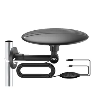 High Gain 25 dbi Long Range digital HDTV Antenna with Amplifier 250 miles for Outdoor and Indoor tv antennas