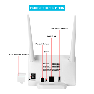 เราเตอร์ 4G WiFi พร้อมเสาอากาศ 2 ต้น รองรับอินเทอร์เน็ตไร้สาย 2.4G โมเด็ม GSM สำหรับใช้งานในบ้าน - เราเตอร์ 4G LTE พร้อมไฟร์วอลล์และเครือข่าย WiFi แบบพกพา - Product Image 4