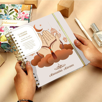 Agenda de Ramadan Personnalisé et Inspirant A5, Cahier de Soins Personnels à Spirale, Carnet de Papeterie, Cadeau Islamique Musulman, Vente en Gros à Prix Avantageux