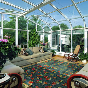 ฉนวนกันความร้อนและคุณสมบัติกันน้ำห้องซันไชน์ที่บังแดดวิลล่าสวน<span class=keywords><strong>โรงแรม</strong></span>กระจกเทมเปอร์สองชั้นดีไซน์ทันสมัย - Product Image 6