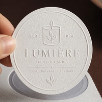 Autocollants personnalisés fantaisie en relief 3D, papier texturé, logo en relief, impression d'étiquettes d'emballage pour les entreprises avec votre propre design