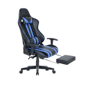 Chaise de bureau ergonomique et confortable, en cuir, pour Gaming PC, fauteuil de jeu de course, vente en gros,