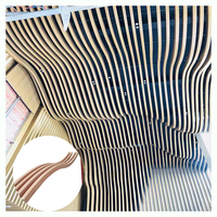 Panneaux de plafond ondulés incurvés en aluminium au design moderne pour la décoration murale et de plafond d'hôtel, plafond extensible 3D