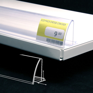 Hookei High-Quality Supermarket Data <b>Strips</b> <b>PVC</b> Adhesive Data <b>Strips</b> with Rail Support Size and Color Custom in Wholesale - Product Image 3