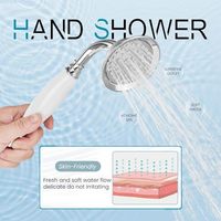 Baignoire sur pied, baignoire sur pied à débit élevé avec buse de pulvérisation rotative, douchette à main en forme de douche