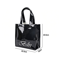 Sac fourre-tout tendance en PU avec logo personnalisé et poignées supérieures, sac à bandoulière réutilisable personnalisé pour femme, été et hiver