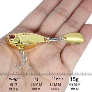 Esca Artificiale VIB in Lega di Zinco Senza Ami per Pesci d'Acqua Dolce, Direttamente dalla Fabbrica <span class=keywords><strong>Le</strong></span> Xin - Product Image 3