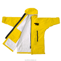 Peignoir à langer imperméable avec capuche-Peignoir surdimensionné à séchage rapide pour adultes/enfants Utilisation de la plage/natation