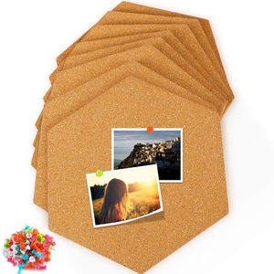Boshiho Wholesale Cork Board Tiles 8 Pack with Full Sticky Back Mini Wall Pin Board-decoration Bulletin Board - Product Image 1