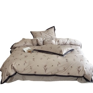 Parure de lit florale en pur coton à fibres longues 100 fils/cm² pour lit de 1,8 m – Usage domestique - Product Image 5