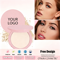 Poudre fixatrice de maquillage longue tenue et waterproof, contrôle du sébum, fini mat, palette de poudre pressée, marque privée, en stock, vente chaude