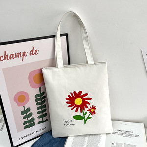 Zy trong kho khuyến mại giá rẻ hotsale tái chế bông vải Tote Túi mua sắm - Product Image 3