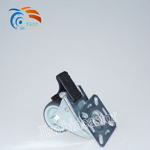 50mm ultra-leise graue drehbare Doppel rad rollen 50mm TPR Rockler Werkbank räder, M10 Loch rolle - Product Image 2