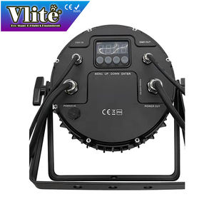 Projecteurs LED PAR RGBWA étanches IP65 110W 12 pièces avec contrôle DMX512, angles de faisceau 25-60° - Product Image 4