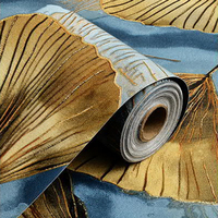 Papier peint à peler et à coller, papier peint texturé floral en soie gaufré vintage pour chambre à coucher, papier peint mural en PVC damassé vintage européen
