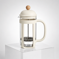 Cam French Press Kahve Makinesi 350ml 600ml 1000ml Borosilikat Cam French Press Özel Logo