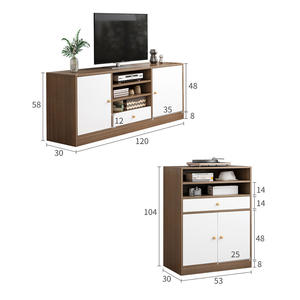 Armario de <span class=keywords><strong>TV</strong></span> nórdico, moderno y minimalista, italiano, caja de <span class=keywords><strong>TV</strong></span> de lujo, combinación de mesa de centro para sala de estar - Product Image 6