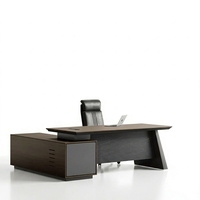 Table de bureau de direction de luxe nationale écologique, ergonomique, contemporaine, avec rails silencieux et quincaillerie antirouille, mobilier de direction