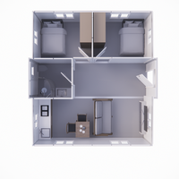 Bungalow d'hôtel modulaire isolé de haute qualité chinois préfabriqué pour usage domestique 1 - 12 ensembles