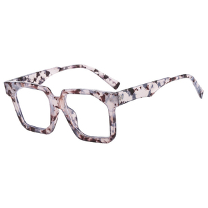Kacamata baca persegi <span class=keywords><strong>Retro</strong></span> wanita 2024 merek mewah warna-warni bingkai macan tutul kacamata presbiopia kacamata komputer transparan - Product Image 4