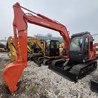 Mini-excavatrice hydraulique d'occasion Hitachi ZX85 de 8,5 tonnes importée du Japon, état excellent, prix bas, 85% neuve