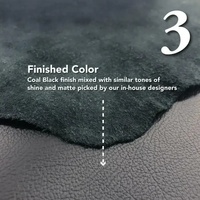 Cuir de vachette véritable biologique couleur personnalisée, souple et durable, grainé, pour housse de volant de voiture et sellerie intérieure