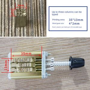 Machine de codage de date d'expiration de ruban électrique automatique sacs cartons d'aluminium emballage en bois/papier/plastique noyau de moteur à entraînement manuel - Product Image 4