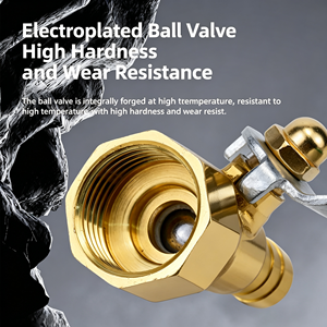 Vanne à boisseau sphérique en acier inoxydable SS304, 1 pièce, filetage NPT femelle, passage pleine largeur, pour eau et gaz, avec levier d'arrêt, vente en gros, ensemble d'utilisation - Product Image 5