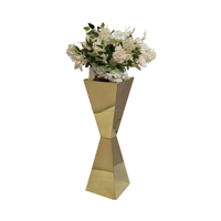 Supports de fleurs en métal doré de haute qualité, socles pour centres de table de mariage et décoration de table pour événements et fêtes