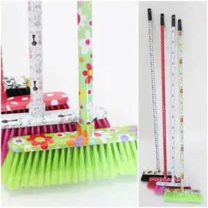 household usage long filament or short fiber plastic brooms floor brooms escoba plastic floor broom