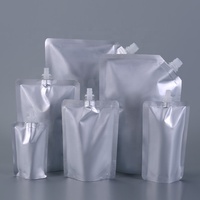 Pochette à bec verseur biodégradable de 250 ml en aluminium pour liquides, format vertical, de qualité supérieure, fabriquée en Chine