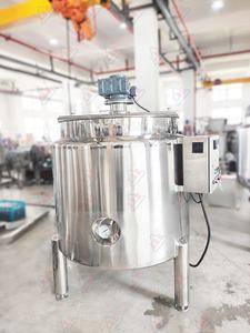 不锈钢混合罐液体混合机电加热夹套混合罐带搅拌器 - Product Image 6