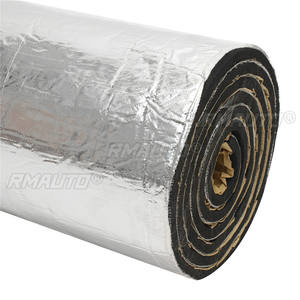 Alfombrilla Aislante de Aluminio y Fibra de Algodón para Silenciador de Coche, 10mm de Grosor, para Guardabarros, Aislamiento Térmico y Acústico, 400x100cm - Product Image 1