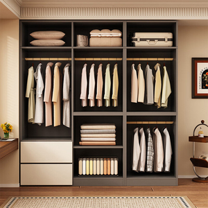 Armario de Madera Moderno, Personalizable, Ecológico <span class=keywords><strong>y</strong></span> Duradero, Mueble de Dormitorio Independiente para Uso en Villas <span class=keywords><strong>y</strong></span> Hoteles - Product Image 6