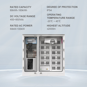 60kw Hybrid 120kwh 160kwh Lithium 280ah Battery Industrial Commercial <b>Energy</b> <b>Storage</b> Cabinet Solar <b>System</b> - Product Image 3