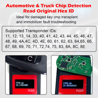 Testeur RF & ID WOYO PL021 pour toutes les clés de voiture, détecteur à distance 100-1000 MHz, test de valeur RSSI/ASK/FSK, lecture de l'identification et du type de puce de clé de voiture