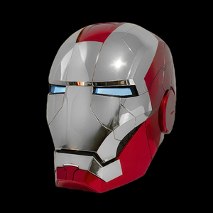 Nouvelle Arrivée 2026 <span class=keywords><strong>Casque</strong></span> <span class=keywords><strong>Iron</strong></span> <span class=keywords><strong>Man</strong></span> Mk5 Motorisé à Commande Vocale Automatique Cosplay Lumière LED Entièrement Noir Rechargeable USB Respirant - Product Image 1
