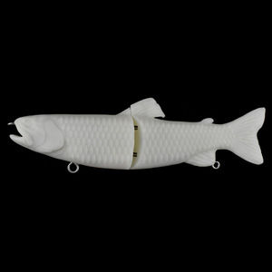 Señuelos de pesca sin pintar del fabricante de señuelos, cuerpo en blanco, articulación única, señuelos deslizantes tipo swimbait, señuelos deslizantes en blanco - Product Image 6