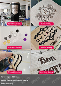 Máquina de Marcado Láser de CO2 DAVI de 35 W para Madera, Bambú, Acrílico, Cuero, Goma y <span class=keywords><strong>Grabado</strong></span> de Lápices con Cinta Transportadora - Product Image 4