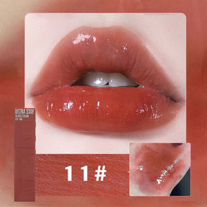 Toptan ondört renk avrupa dudak jeli nemlendirici nemlendirici sıvı ruj kalemi su parlak dudak parlatıcısı ruj - Product Image 5